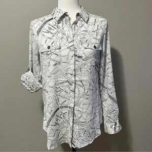 Karl Lagerfeld Paris  Long Sleeve Blouse NWOT